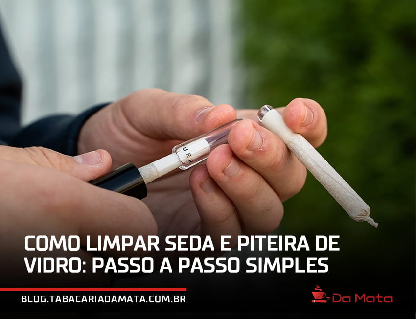 foto de pessoa colocando baseado em uma piteira de vidro|imagem com os estágios da piteira de vidro entre nova e suja|close up de pessoa fumando um baseado com piteira de vidro