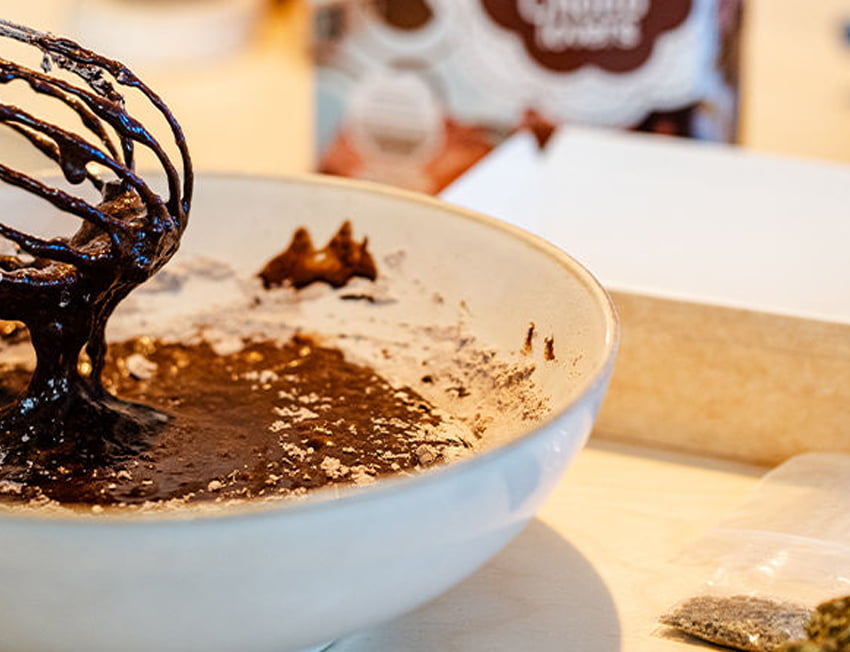 massa de browinie de maconha