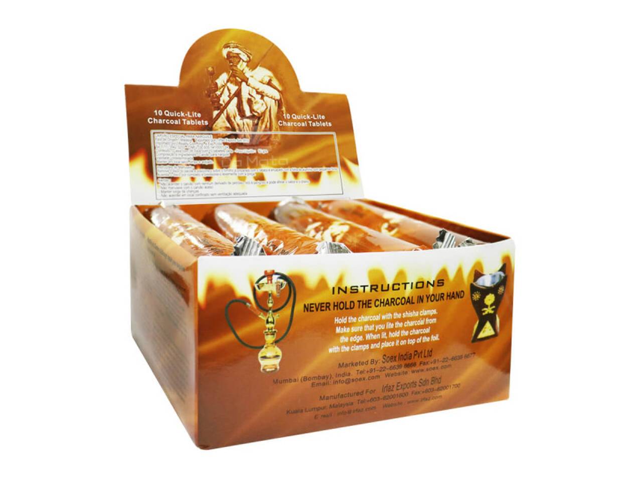 Charcoal Lite (Importado) - Carvão de fibra de bambu