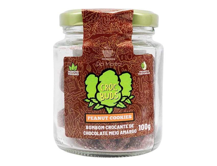 Chocolate Croc Buds Peanut Cookies