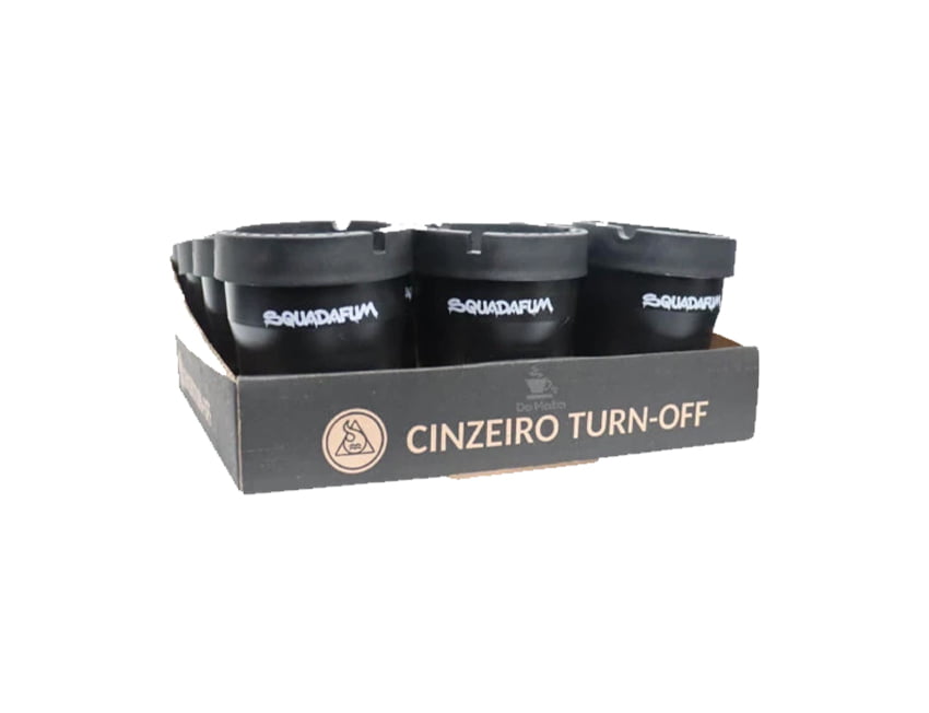 Caixa de Cinzeiro Turn Off Squadafum Caixa de Cinzeiro Turn Off Squadafum