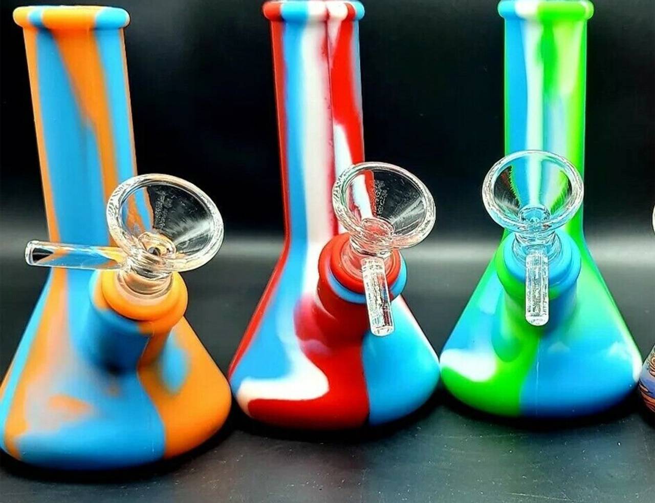 bongs coloridos de silicone