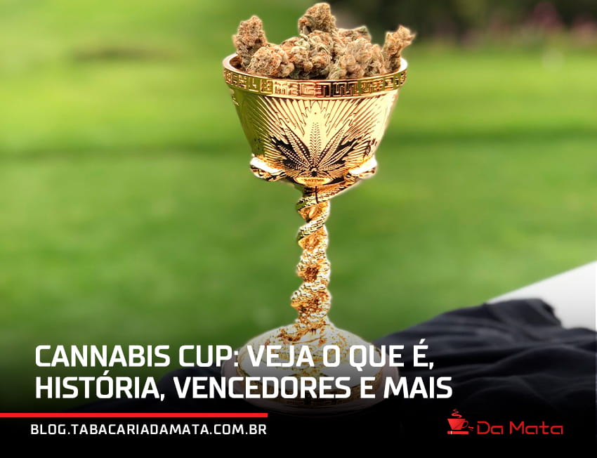 taça da caannabis cup com o texto 