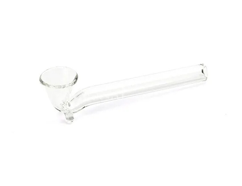 Piteira de vidro transparente para fumar